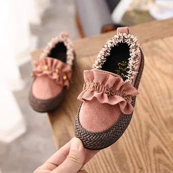

2019 Fashion Cute Baby Girls Flat Shoes Toddler Princess Baby Girls Shoes Kids Loafers Girls Casual Star Sneakers