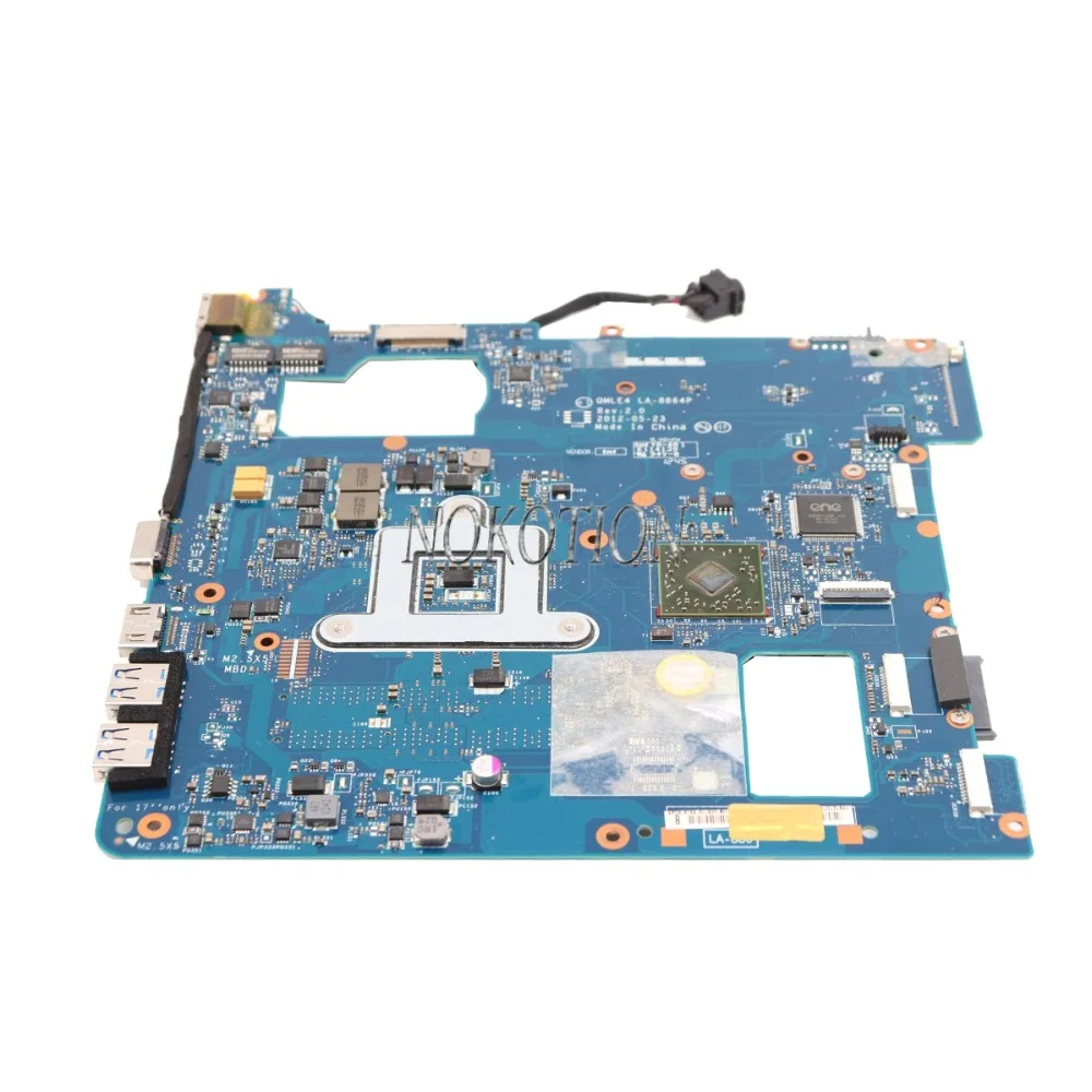 NOKOTION QMLE4 LA-8864P материнская плата для ноутбука samsung NP365 NP365E5C NP355V5C гнездо FS1 DDR3 основная плата полностью работает