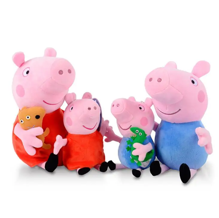 hot sale Genuine 19CM pink Pig Plush pig Toys high quality Soft Stuffed cartoon Animal