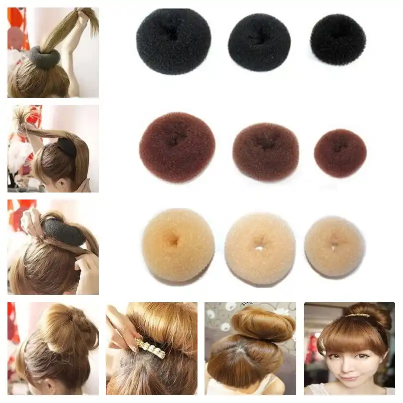 Hair Bun Maker Donut Magic Foam Sponge Easy Big Ring Hair Styling