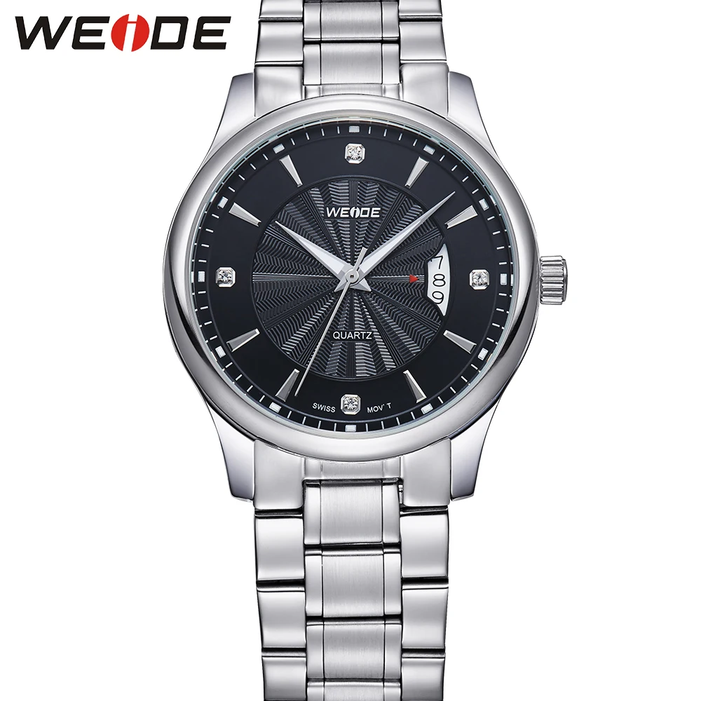 

WEIDE Luxury Brand New Men Sports Watches Full Stainless Steel Sapphire Watch SwissQuartz Watch Unique Design Waterproof WG93005