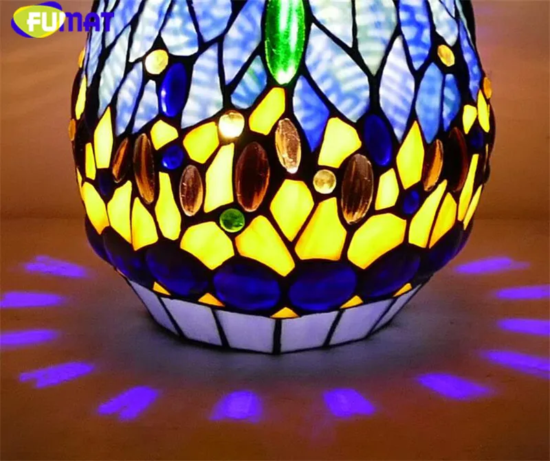 22Tiffany Stained Glass bedside table lam