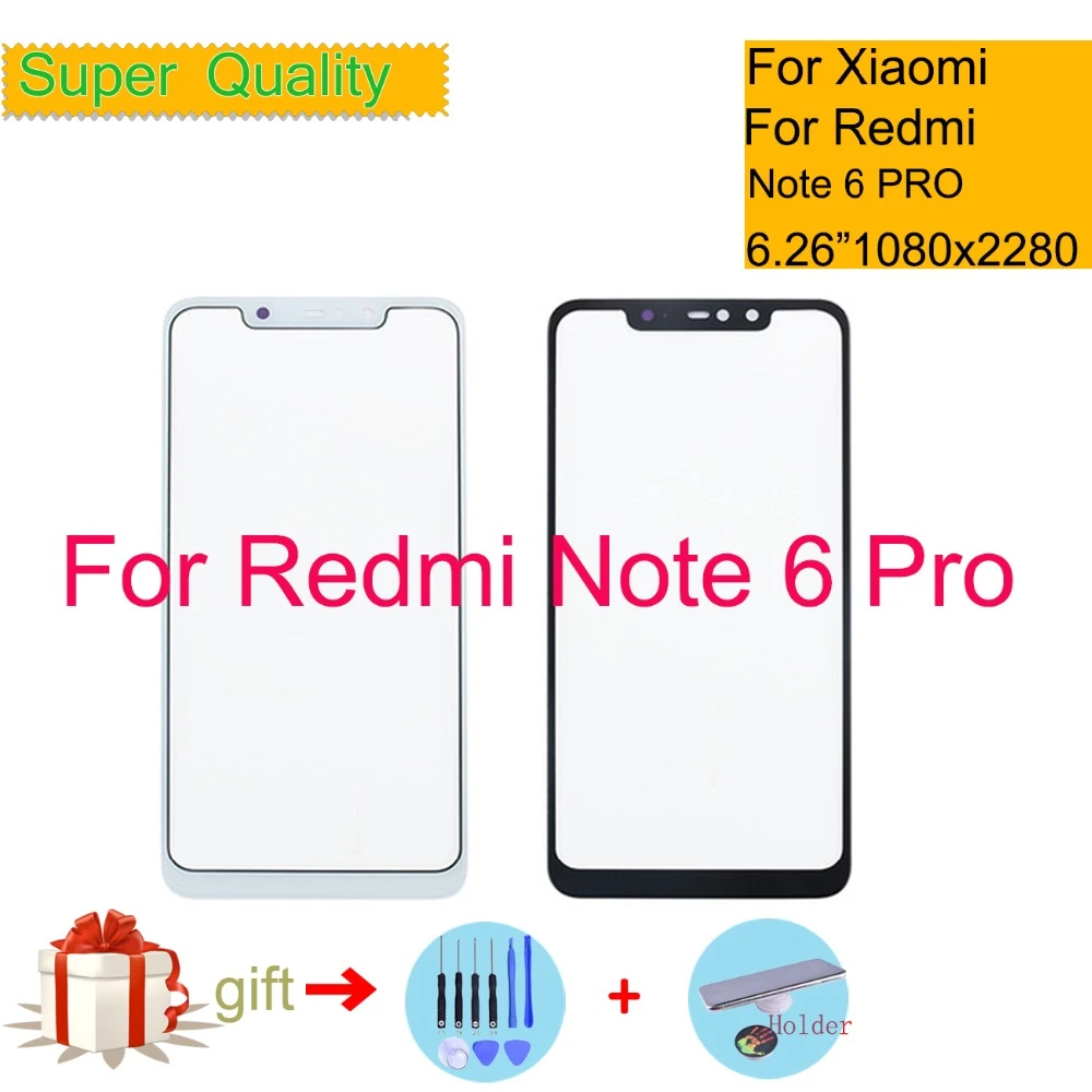 For Xiaomi Redmi Note 6 Pro Touch Screen Panel Front Outer Lcd Glass Lens Replacement Mobile Phone Touch Panel Aliexpress