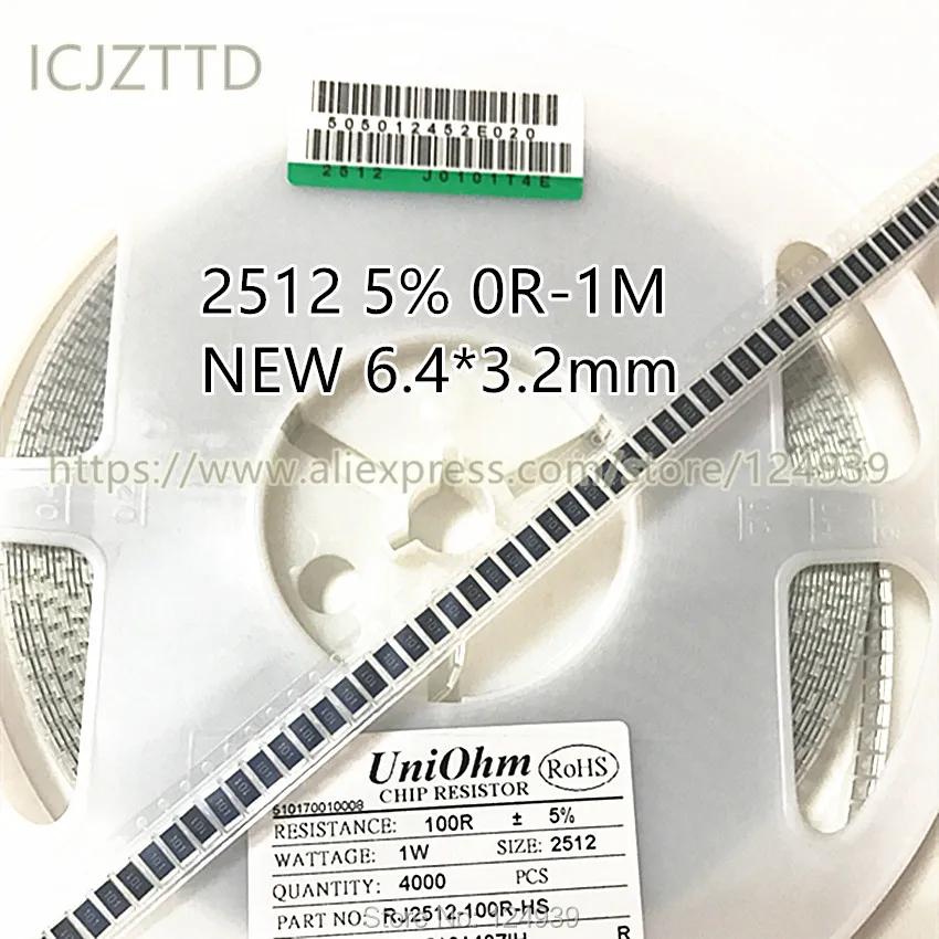 0R 1R-10M 5% 2512 J SMD RES 4000 шт. 6.8R 7.5R 8.2R 9.1R 10R 11R 12R 13R 15R 16R 18R 20R 22R 24R 27R 30R 33R 36R 39R 43R 47R 51R |