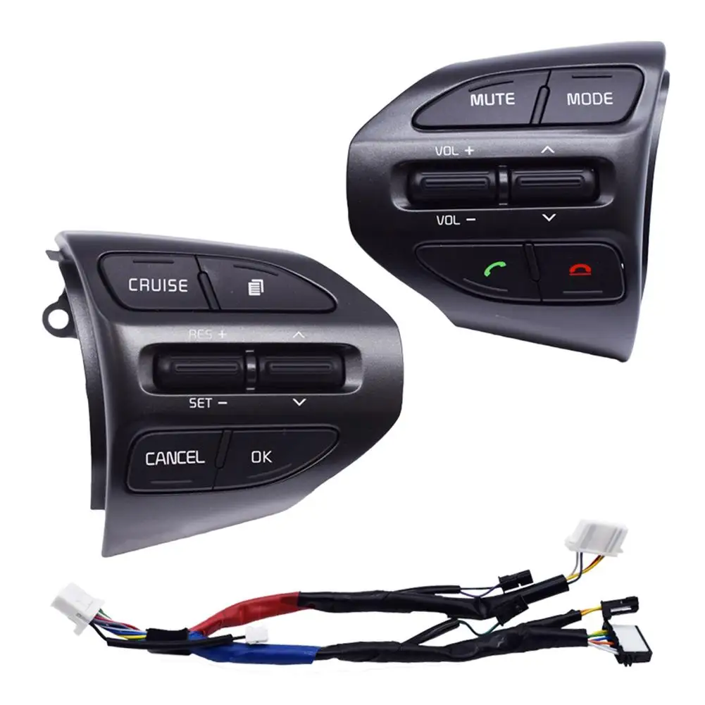 

Cruise On/off Menu Up And Down Switch Bluetooth Call Multi-functional Steering Wheel Modified Bluetooth Button For Kia K5