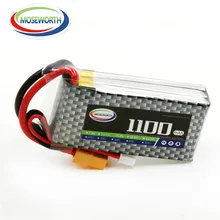 2PCS MOSEWORTH 3S RC lipo battery 11.1v 1100mAh 25C Li-Po cell For rc airplane drone toys Rechargeable Free shipping
