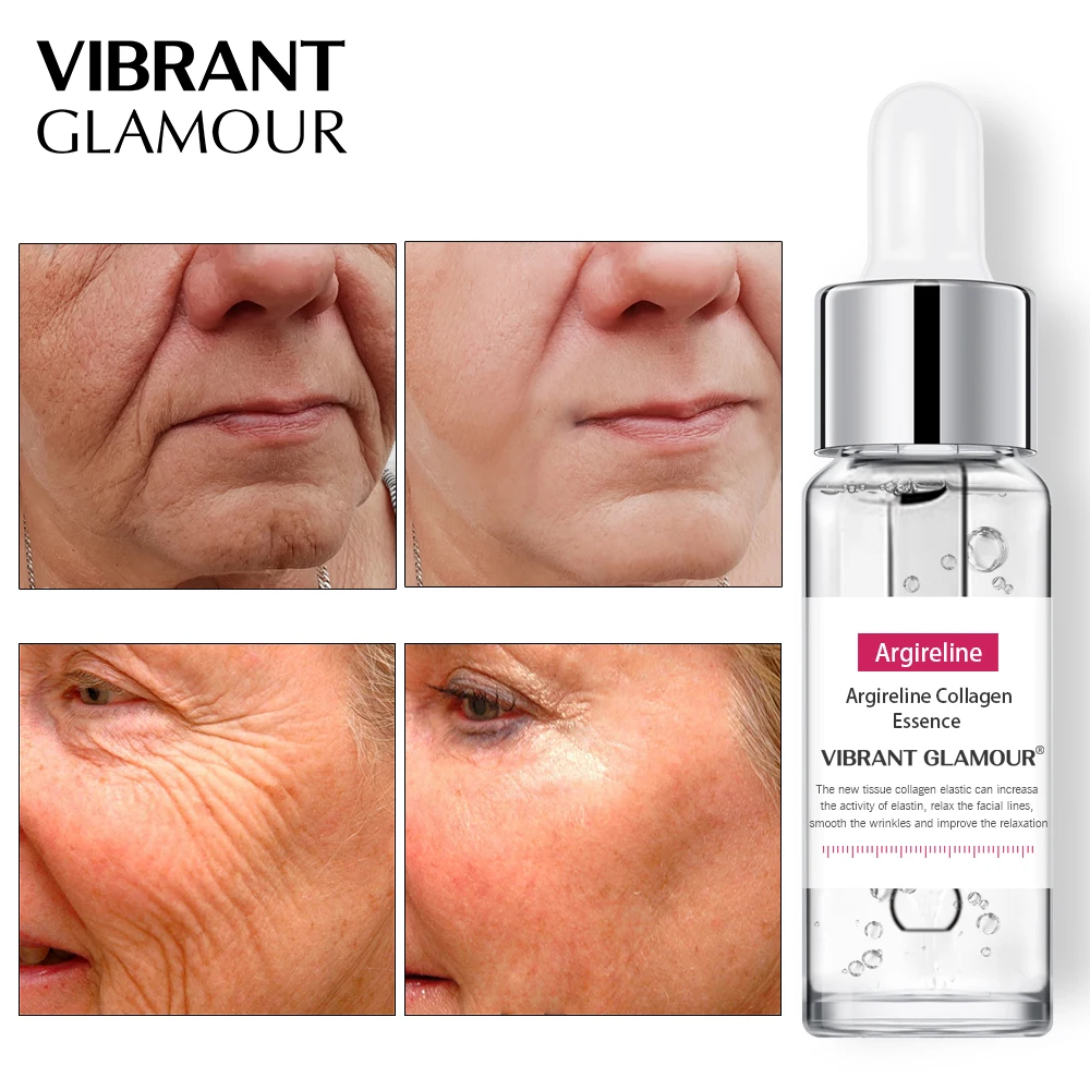 

VIBRANT GLAMOUR Argireline Collagen Peptides Face Serum Cream Anti-Aging Wrinkle Lift Firming Whitening Moisturizing Skin Care