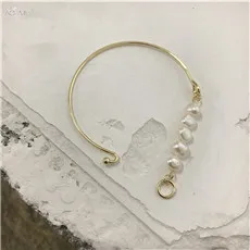 Модная подвеска золотого цвета браслеты для женщин, имитация жемчуга металлические бусины браслеты и браслеты Бохо Браслеты Ювелирные изделия Подарки