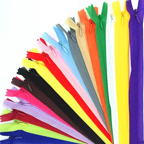 10 pieces#3 30 cm(12 inch) nylon invisible soft tulle coil zipper sewing(color please choose