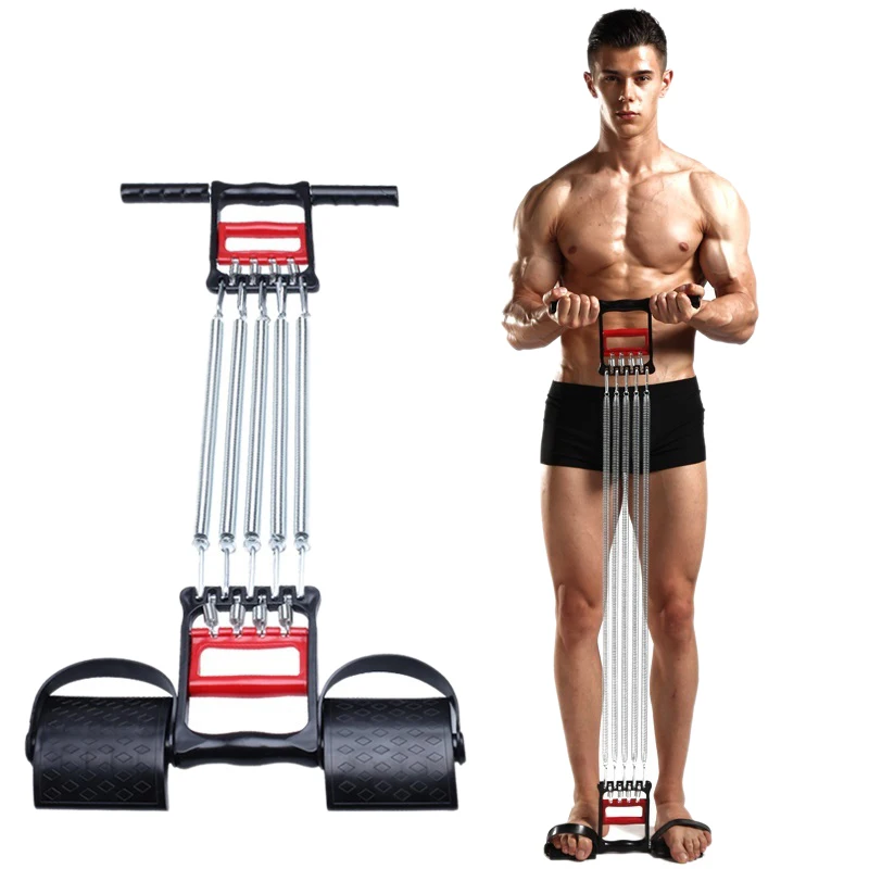 Pectoral Muscle Expander Men'S Tension Puller Fitness Spring Steel Exercise Muscle Resistance Band Multi-Function Pull Grip Fo