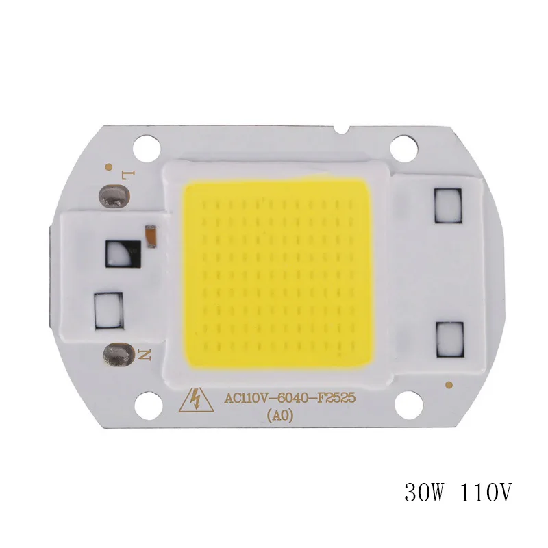 Ярдовый светильник 20 Вт 30 50 светодиодный чип 220 В COB вход IP65 Smart IC подходит для