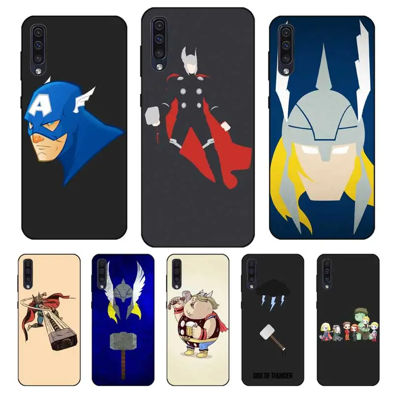 

N439 Thor Black Silicone Case For Samsung Galaxy A2 Core A6 A7 A8 A9 A10 A30 A40 A50 A60 A70 A8S A9S A20E Plus