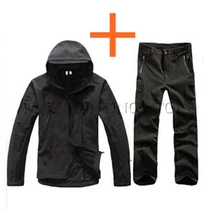 TAD V 4,0 мужская куртка для охоты, кемпинга, водонепроницаемая ветрозащитная куртка из полиэстера, куртка с капюшоном, TAD флисовая куртка+ штаны
