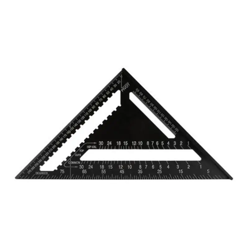 Алюминиевый сплав 30X30X43 см/11,81X11,81X16,9" 7 дюймов метрический треугольник измерительная линейка квадратный Угол транспортир Trammel инструменты