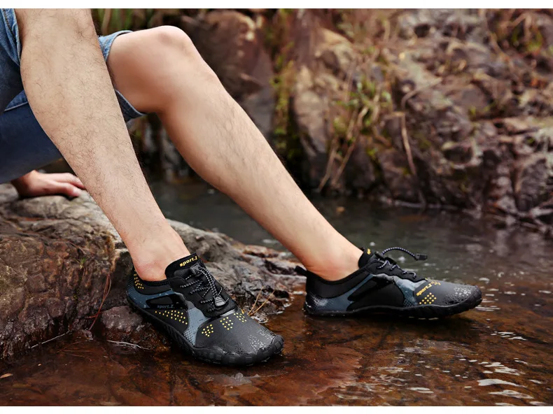 Водонепроницаемая обувь мужская летняя дышащая обувь пляжные сандалии акваобувь Мужская река море тапочки дайвинг носки для купания Tenis Masculino