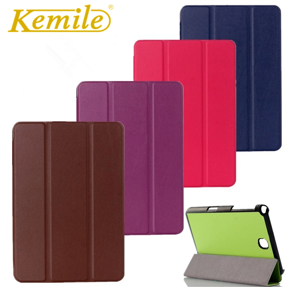Чехол Kemile для Samsung Tab A 8 0 T350 T355 3 складной чехол из искусственной кожи Galaxy SM