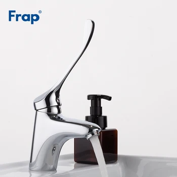 

Frap Brass Long handle Bathroom Basin Faucet Mixer Tap Deck Mounted sink Medical hygiene Faucet F1054