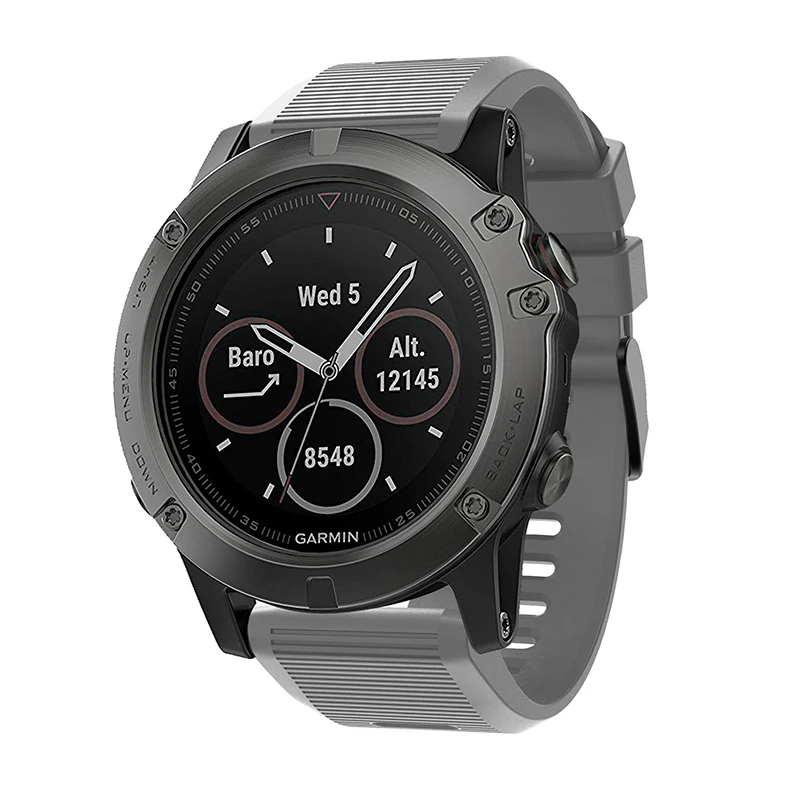 26 22 20 мм ремешок для garmin fenix 5 5X 5S Plus 3 3HR часы Quick fit Силиконовый Easyfit наручные часы ремешок для garmin fenix 5x5 5S