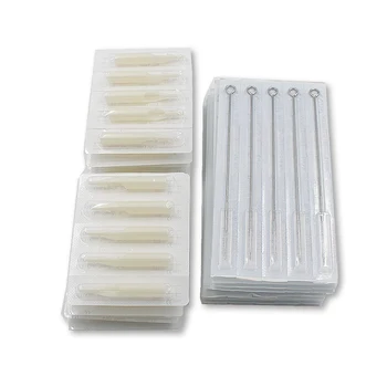 

Disposable Sterile 50 pcs Tattoo Needles 9 RM and 50pc Tattoo Tips 9F Disposable Needles and White Tubes set 100 pcs/lot