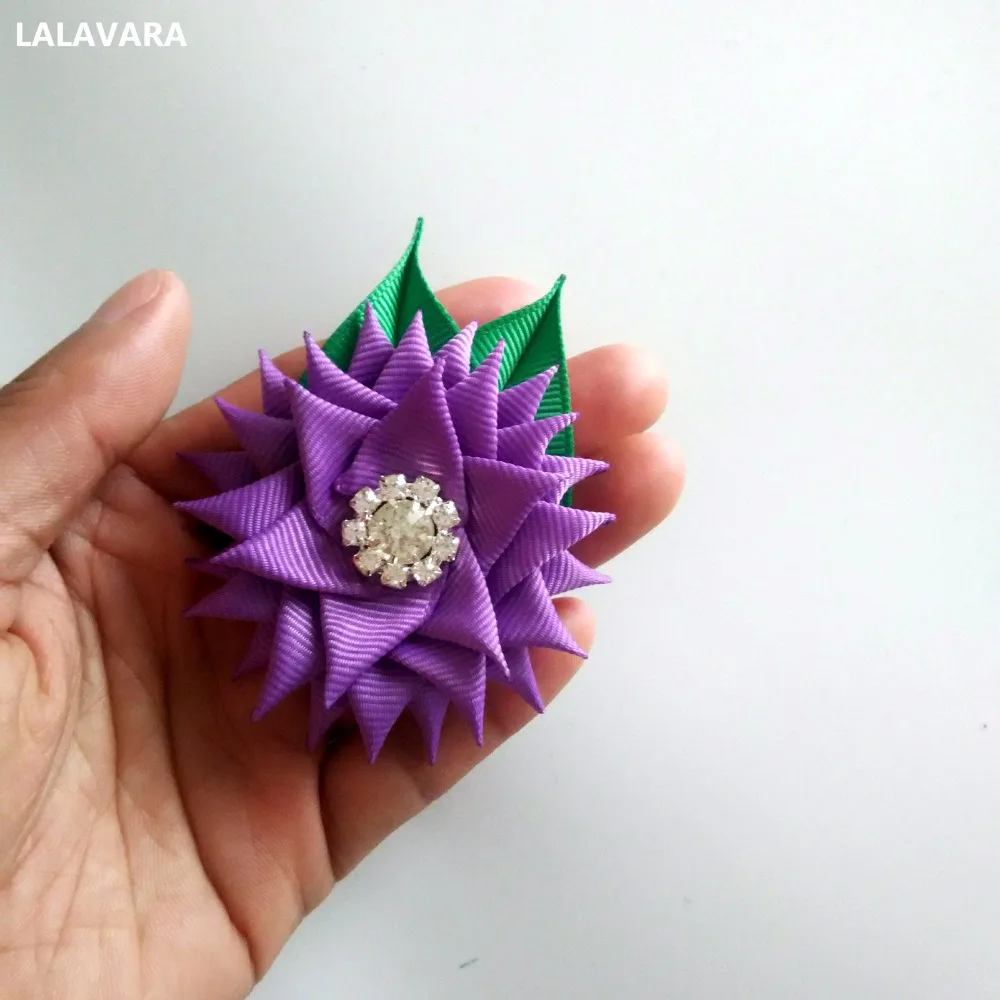 LALAVARA 2 шт. цветочных лент DIY брошь цветок на лацкан головные уборы с цветочным