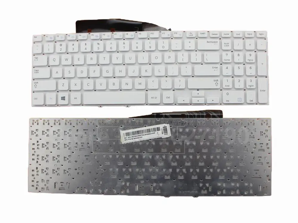 Us Keyboard For Samsung 300 Series 15.6" Np355v5c White Win8 Pn 9z