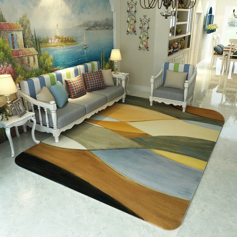 Северная Европа, лаконичный ковер с абстрактным рисунком для гостиной, большие коврики, детский коврик для игр, спальни, alfombra - Color: 4