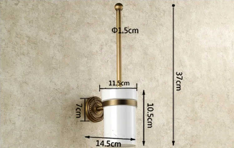 Античная латунь, держатель для туалетной щетки, европейский стиль, резьба, держатель для туалетной щетки GZ9008