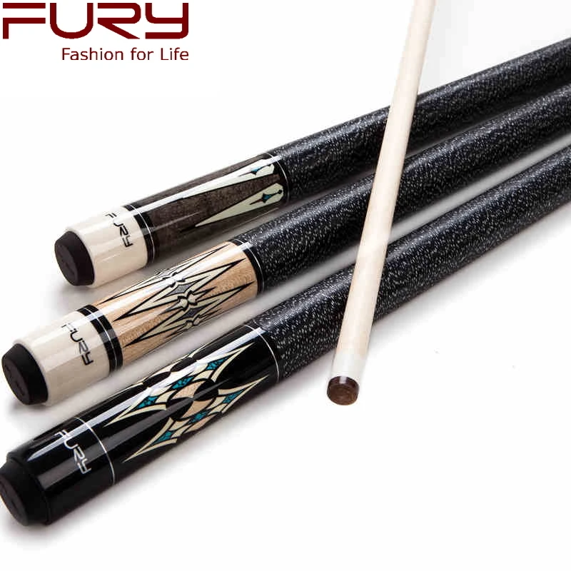 Fury Billard Cue, Model DL, Cue tip 12.75mm, 149cm Maple Shaft Billiard