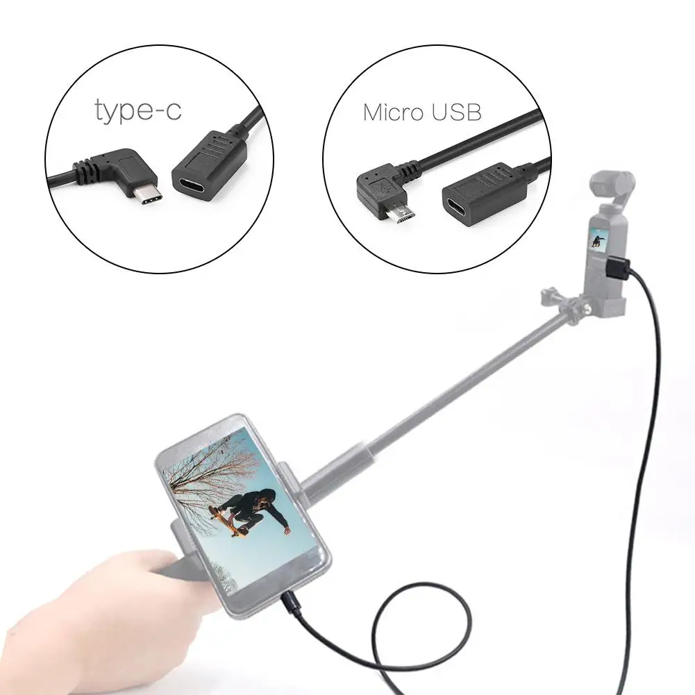 

For DJI Osmo Pocket Pocket Linglong Extension Cable Android Micro Usb/Type - C Data Cable For Osmo Pocket