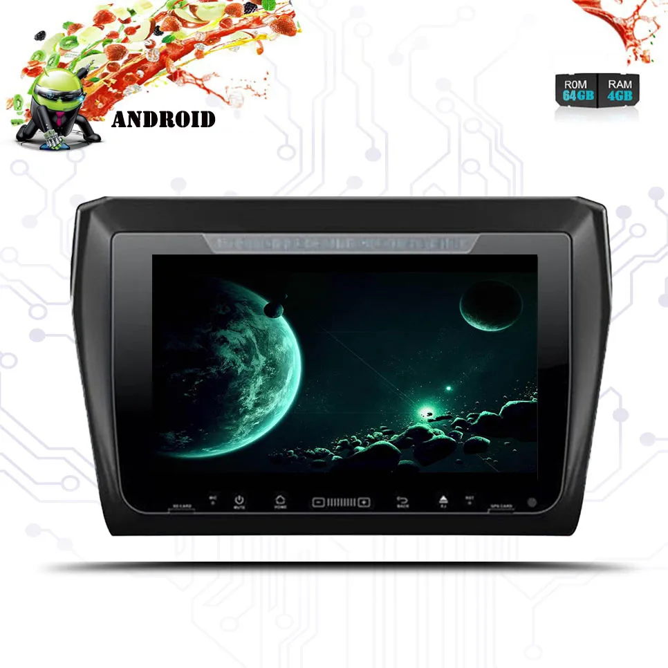 Top Auto car radio stereo android 9.0 4GB+64GB px5 video dvd player for Suzuki Swift 2016 2017 2018 CarPlay android auto dab 2