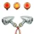 Universale 4 filo Chrome 12 v Lampeggiatore corsa del freno LED Della Pallottola Freno del Segnale di Girata Indicatore luminoso Della Lampada Del Motociclo per Harley honda
