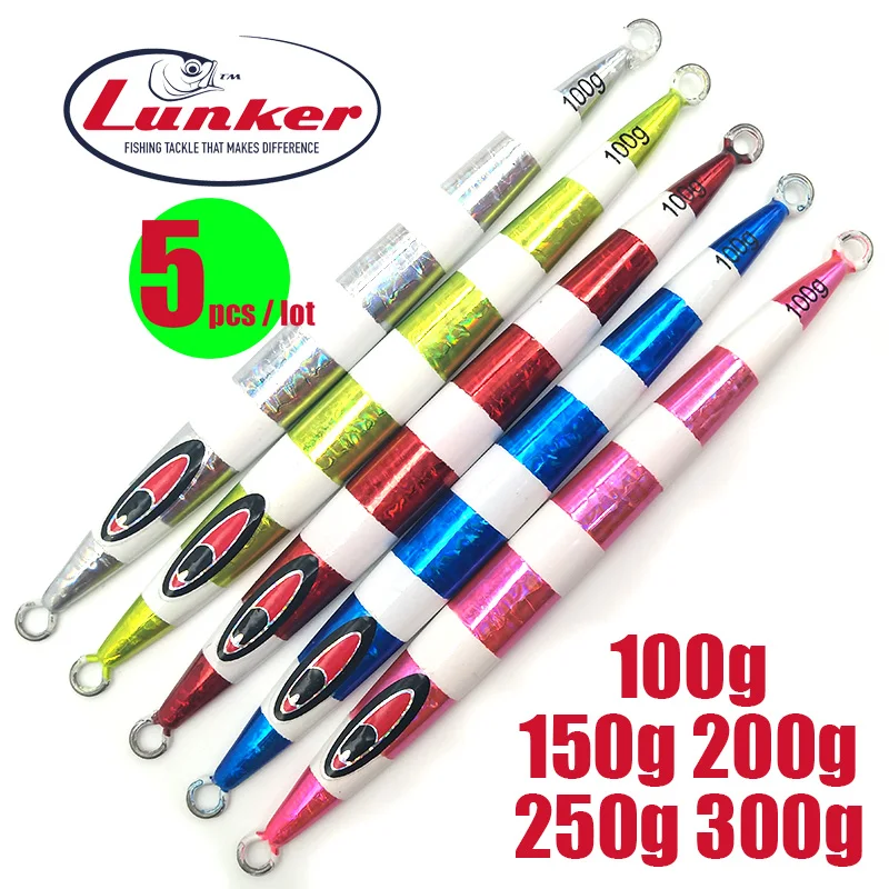 

Lunker vertical 100g 150g 200g 250g 300g 400g deep sea liner metal jig speed fast jigging kingfish saltwater fishing lures