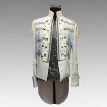 Танцевальный костюм в европейском и американском стиле для гостей, певец из ночного клуба, платье с подолом, укороченным спереди