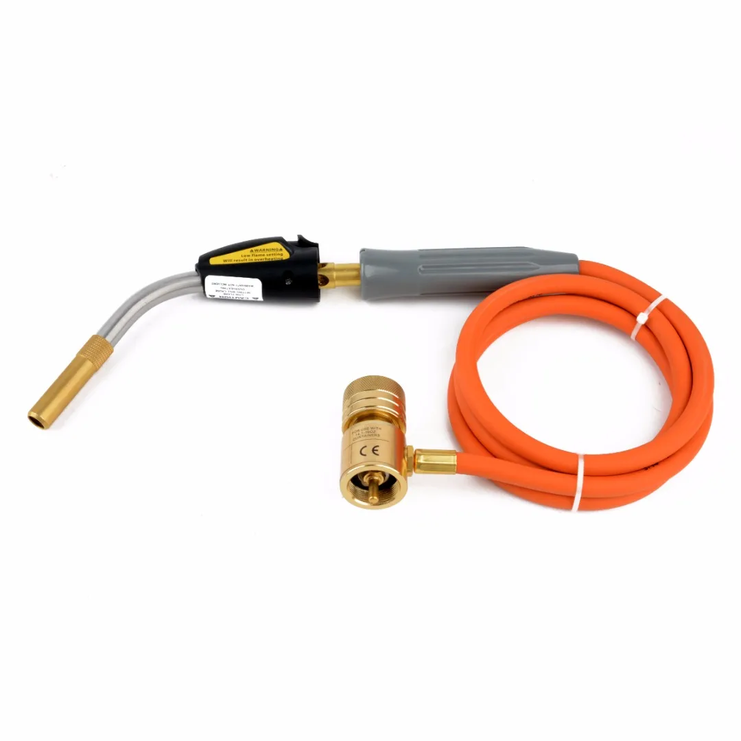 

Mayitr Gas Self Ignition Plumbing Turbo Torch With Hose Adjustable Flame Control Solder Propane Welding Torch for Air Condition