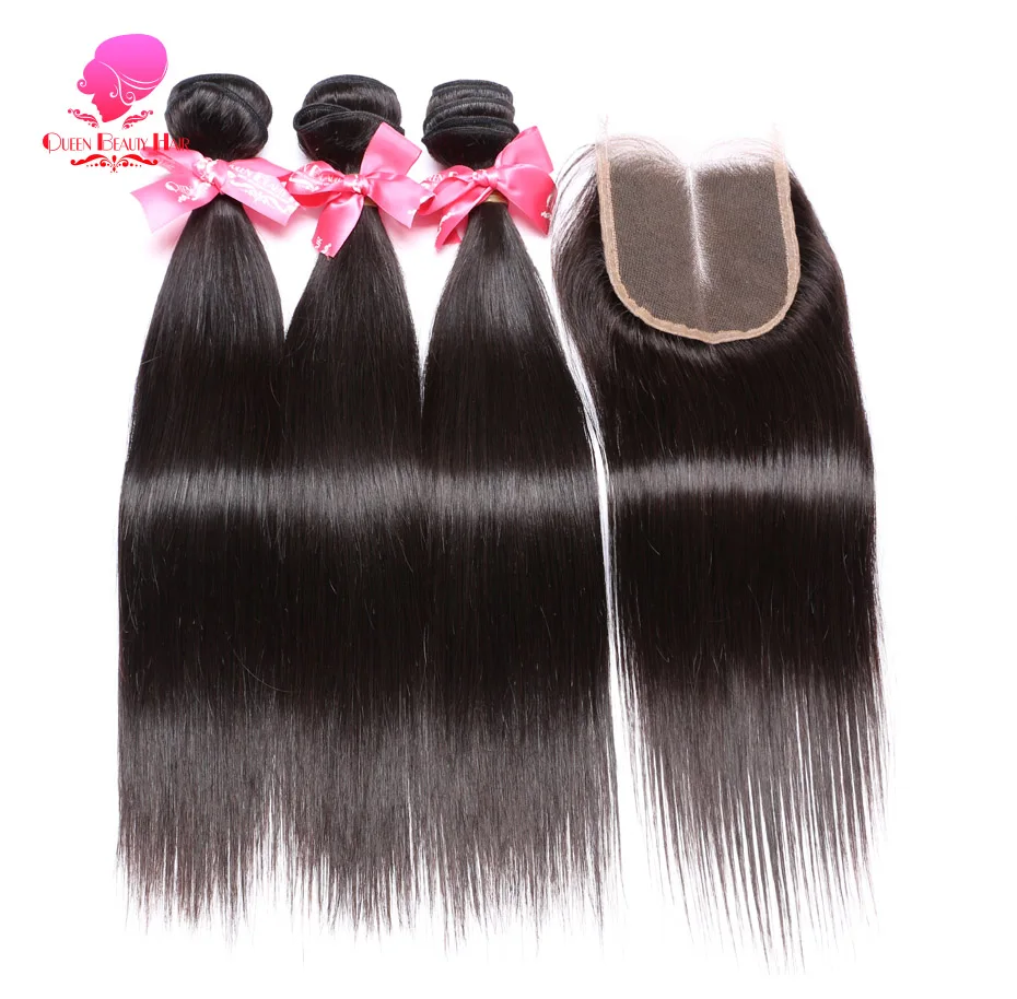 brazilian straight hair with closure (2)