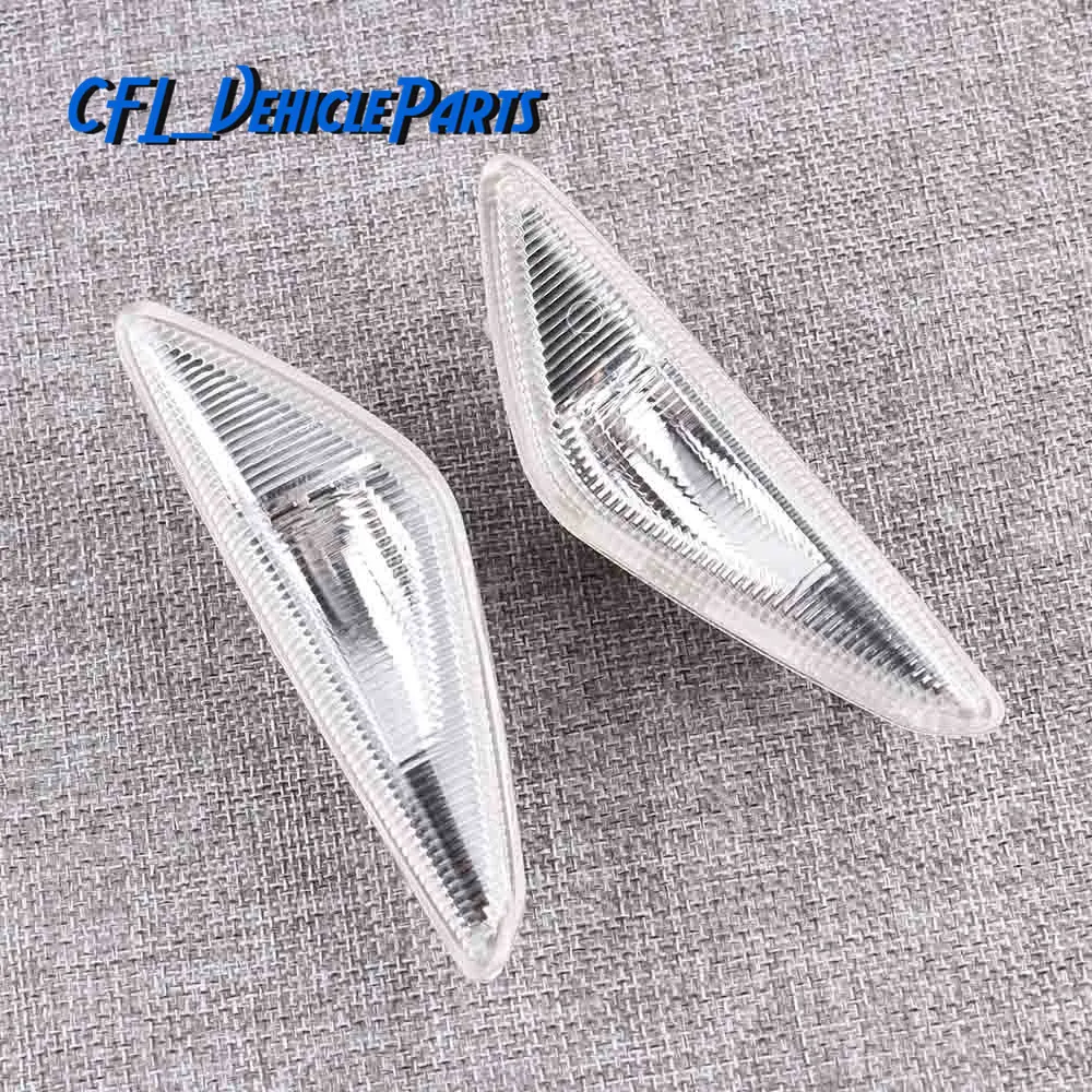 

Pair right Fender Side Marker Turn Signal Light Lamp L & R with Bulbs 63137171007 63137171008 For BMW X3 X5 X6 E70 E71 E72 F25
