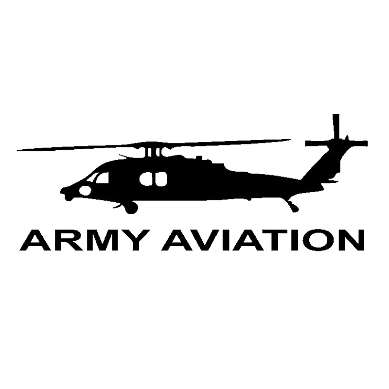 

18CM*7CM Fashion ARMY AVIATION Graphical Vinyl Car Sticker Decal Black Silver Decoration