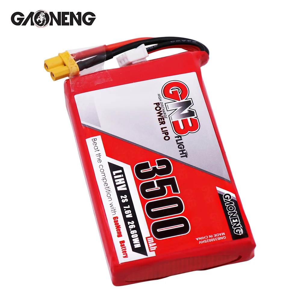 Литий ионный аккумулятор Gaoneng GNB 3500 мАч 2S1P 7 6 В 2C/4C HV с разъемом XT30 для передатчика