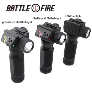 

Tactical Fore grip Hard light LED Flashlight with red Green Laser Modification Replacement Suitable sight for hunting 20mm