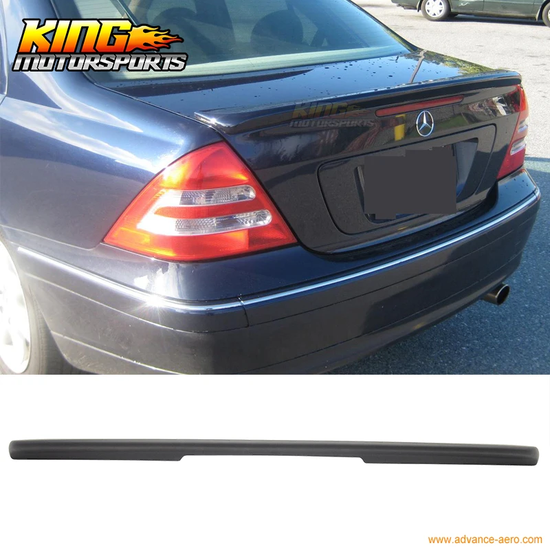 

Fit For 01-07 Mercedes Benz W203 C-Class Rear Trunk Spoiler ABS Painted Matte Black