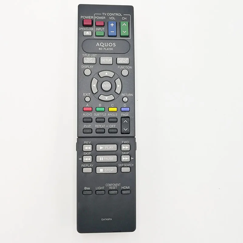 Новый оригинальный пульт дистанционного управления GA749PA для Sharp Blu-Ray Dvd плеер |