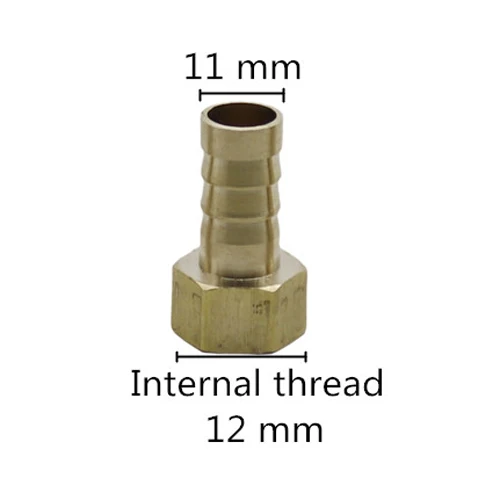 1/" резьба до 6/8/10/12/14 мм коннектор водяных шлагов для сада адаптер для орошения аквариумный воздушный насос аквариума шланговые фитинга - Цвет: Brass