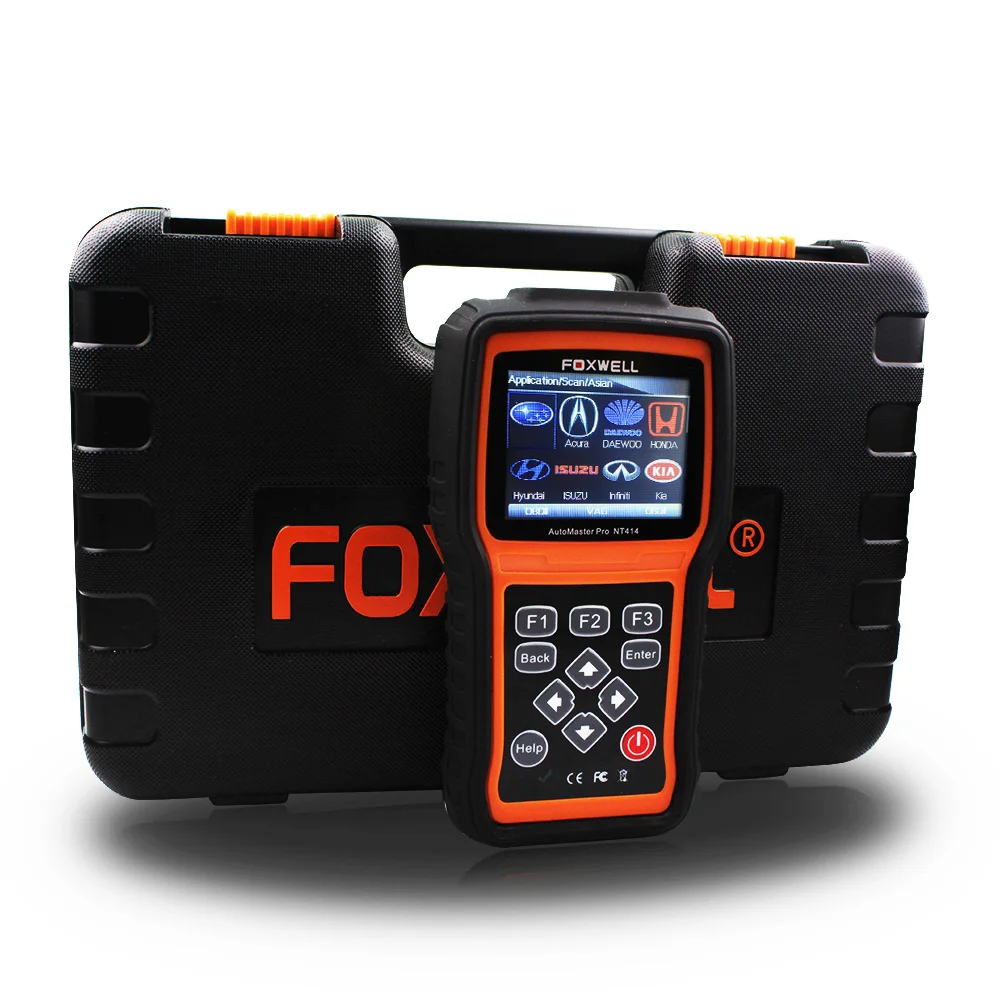 FOXWELL NT414 DIAGNOSTIC SCANNER TOOL ABS SRS AIRBAG TRANSMISSION EPB OIL RESET