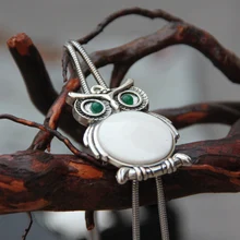 Дизайн из нержавеющей стали Веревка сплава сова кулон Боло галстук для женщин личности шеи галстук модный аксессуар