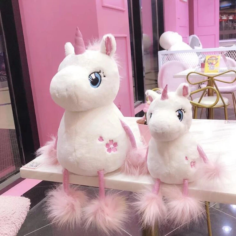 60cm Lovely Unicorn Pink Purple Soft Plush Doll Kid Toy Stuffed Animal Baby Doll 