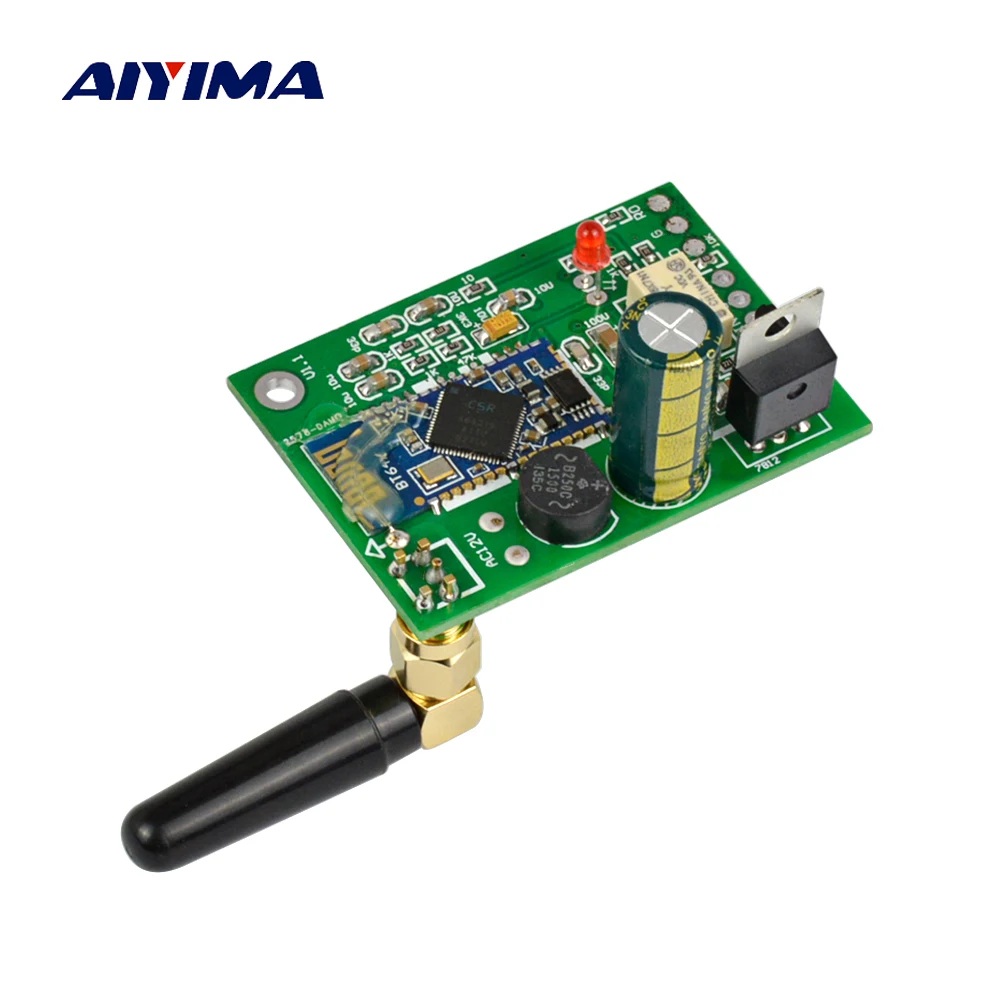 

Aiyima CSR64215 Bluetooth 4.2 APTX DAC HIFI OP AMP AD823 Bluetooth Receiver Mill Board Support Analog Input and Output