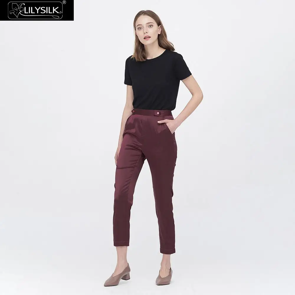 LILYSILK Pant 100 шелк комфорт подходят шелковые трубы женские новые