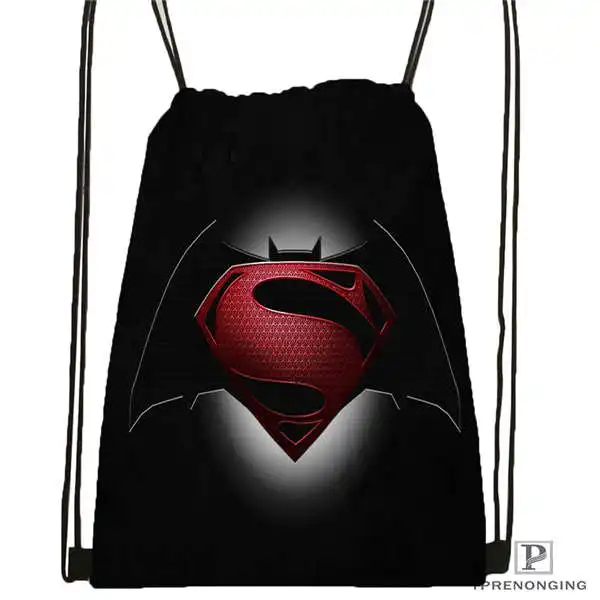 Custom Batman Vs Superman Drawstring Backpack Bag Cute Daypack Kids Satchel Black Back 31x40cm 2018611 2