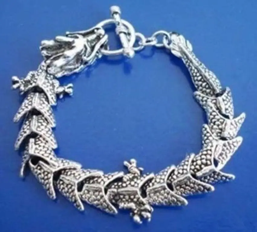 

Wonderful Chinese Tibetan silver dragon bracelet^^@^SHIPPING new >>free shipping