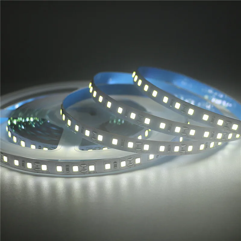 5 м/лот 10 мм ширина PCB 2835 SMD 1200 Светодиодная лента DC12V ip20 неводонепроницаемый гибкий